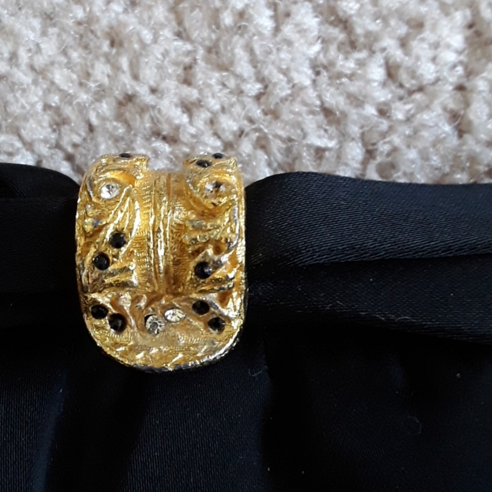 Beautiful black vintage clutch - Picture 2 of 4